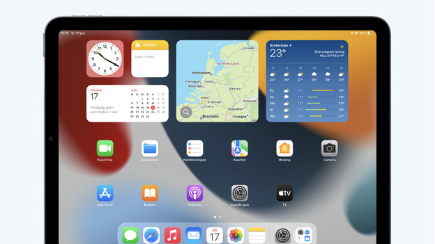 The dock on the Apple iPad