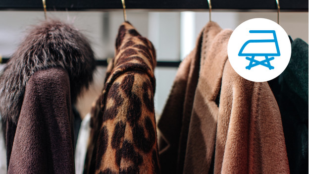 Stoomwolk met kruis: geen stoom gebruiken