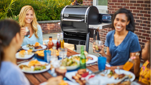 Garden barbecue-ready