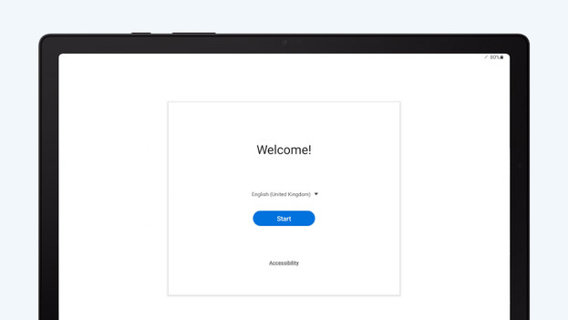 Set up Samsung tablet