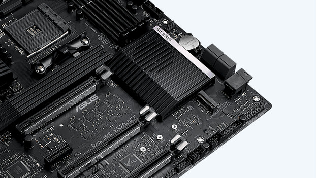 RAM and PCIe slots on the motherboard