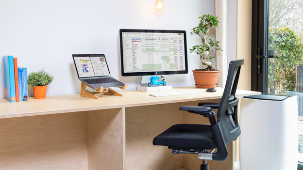 Workplace next to the window