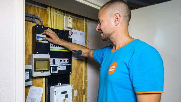 Coolbluer next to the fuse box