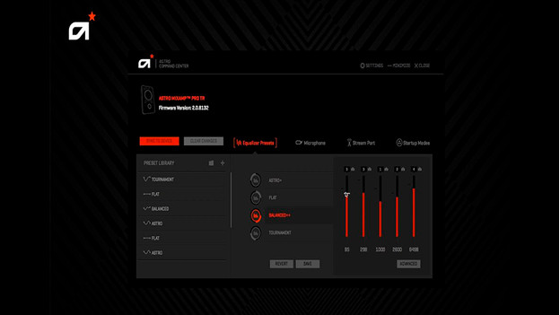 How do I check Astro gaming firmware and audio settings