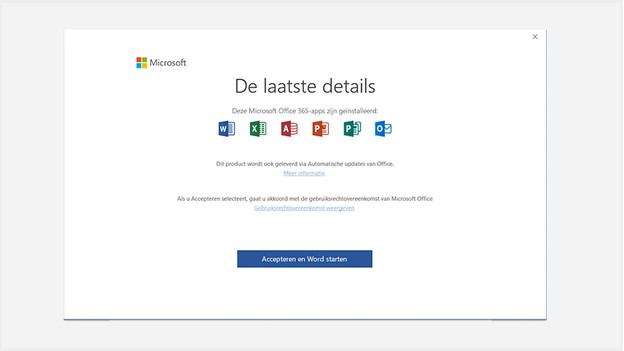 Activate Microsoft Office via apps