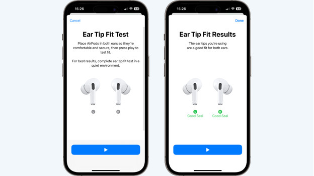 Ear tip fit test AirPods Pro