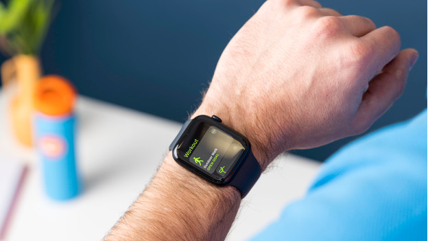 Apple watch outlet on left wrist