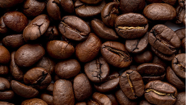 Medium-roasted coffee beans