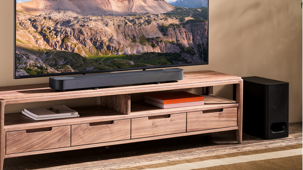 Sony soundbar in de woonkamer