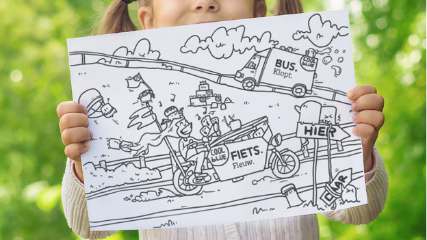 Coloring page Coolblue