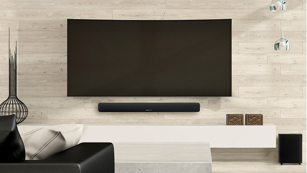 Television with soundbar