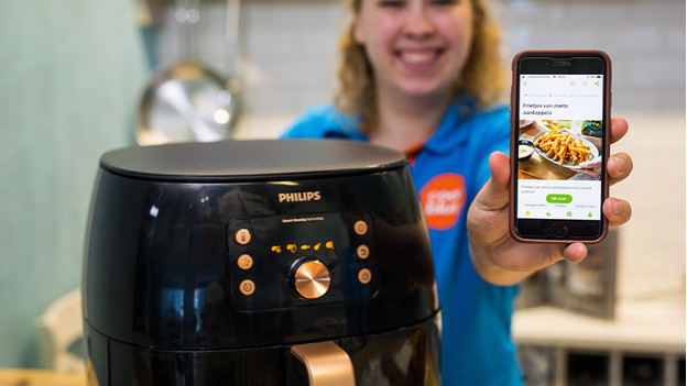 Philips app met recept voor zoete aardappelfriet