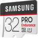 Samsung microSDHC PRO Endurance 32GB 100 MB/s + SD Adapter rechterkant