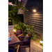 Philips Hue Discover schijnwerper White and Color voor buiten + buitensensor product in gebruik