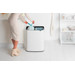 Brabantia Bo Touch Bin 2x 30L White + Trash Bags (120 units) product in use