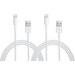 Apple USB-A to Lightning Cable 1m Plastic White Duo Pack Main Image