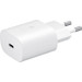 Samsung Charger with Cable 1m USB-C 25W with Power Delivery White front