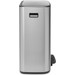 Brabantia Bo Pedal Bin 60 Liter Rvs Fingerprint proof + Vuilniszakken (120 stuks) rechterkant