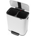 Brabantia Bo Pedal Bin 2x 30L White + Trash Bags (120 units) inside