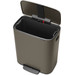 Brabantia Bo Pedal Bin 60 Liter Platinum + Vuilniszakken (120 stuks) detail