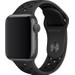 Apple Watch 38/40/41 mm Siliconen Horlogeband Nike Sport Antraciet/Zwart rechterkant