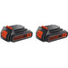 BLACK+DECKER 18V 1.5Ah Battery 2-pack Main Image