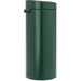 Brabantia Touch Bin 30L Pine Green + Trash Bags (120 units) back