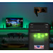 Philips Hue Play HDMI Sync Box + Gradient Signe wit vloerlamp + Bridge product in gebruik