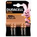 Duracell Alkaline Plus AAA-batterijen 4 stuks Main Image