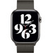 Apple Watch 42/44/45 mm Polsband Milanees Grafiet voorkant