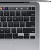 Apple MacBook Pro 13" (2020) MYD92N/A Space Gray + Case Logic Reflect sleeve detail