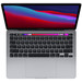 Apple MacBook Pro 13" (2020) MYD92N/A Space Gray + Case Logic Reflect sleeve bovenkant