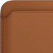 Apple Leather Wallet for iPhone with MagSafe Saddle Brown detail
