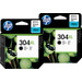 HP 304XL Cartridges Black Duo Pack Main Image