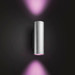 Philips Hue Appear Wall Lamp White and Color Stainless Steel 6-pack product in use