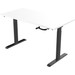 Euroseats Hand Crank Sit-Stand Desk 120x80 Black/White detail