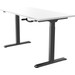 Euroseats Hand Crank Sit-Stand Desk 120x80 Black/White right side