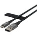 BlueBuilt USB-A to USB-C Cable 1.5m Nylon Black detail