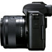 Canon EOS M50 Mark II Zwart Starterskit - EF-M 15-45mm + Tas + Geheugenkaart linkerkant