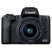 Canon EOS M50 Mark II Zwart Starterskit - EF-M 15-45mm + Tas + Geheugenkaart voorkant