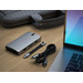 Satechi USB-C On-the-Go Multiport Adapter Space Grey product in gebruik