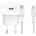 Belkin Power Delivery Charger 20W + Lightning Cable 1m Nylon White Main Image