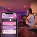 Philips Hue White and Color GU10 3-pack product in use