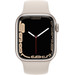 Apple Watch Series 7 41mm White Gold Aluminum Cream Sport Band Main Image