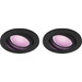 Philips Hue Centura Recessed Spot Light White and Color Round Black 2-pack Main Image