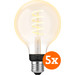 Philips Hue Filament Light White Ambiance Globe E27 5-pack Main Image