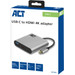 ACT USB-C to USB and HDMI adapter with Power Delivery packaging