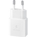 Samsung Power Delivery Oplader 15W Wit + Usb C Kabel Nylon Wit 1,5m rechterkant