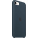 Apple iPhone SE 2022 / SE 2020 / 8 / 7 Silicone Back Cover Abyss-blauw voorkant