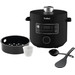Midea Elektrische snelkookpan, 9-in-1, 12 voorinstellingen, instant-multikoker, anti-aanbakpan, yoghurtkoker, rijstkoker, slowcooker, stoompan, roestvrij staal, binnenpan, 6 kwarts, zwart